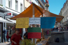 Unterschriftensammlung für die europäische Petition «eine Million Europäer für den Atomausstieg» in Winterthur am 1. September 2006