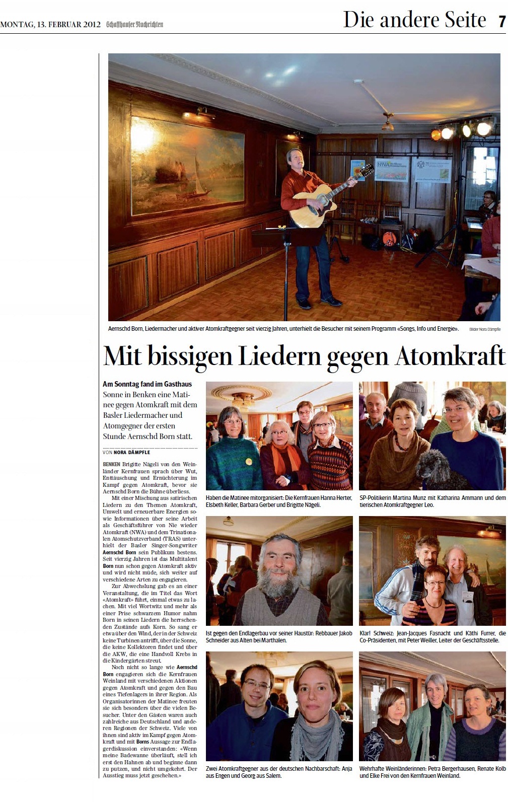 Rückblick Matinée mit A.Born